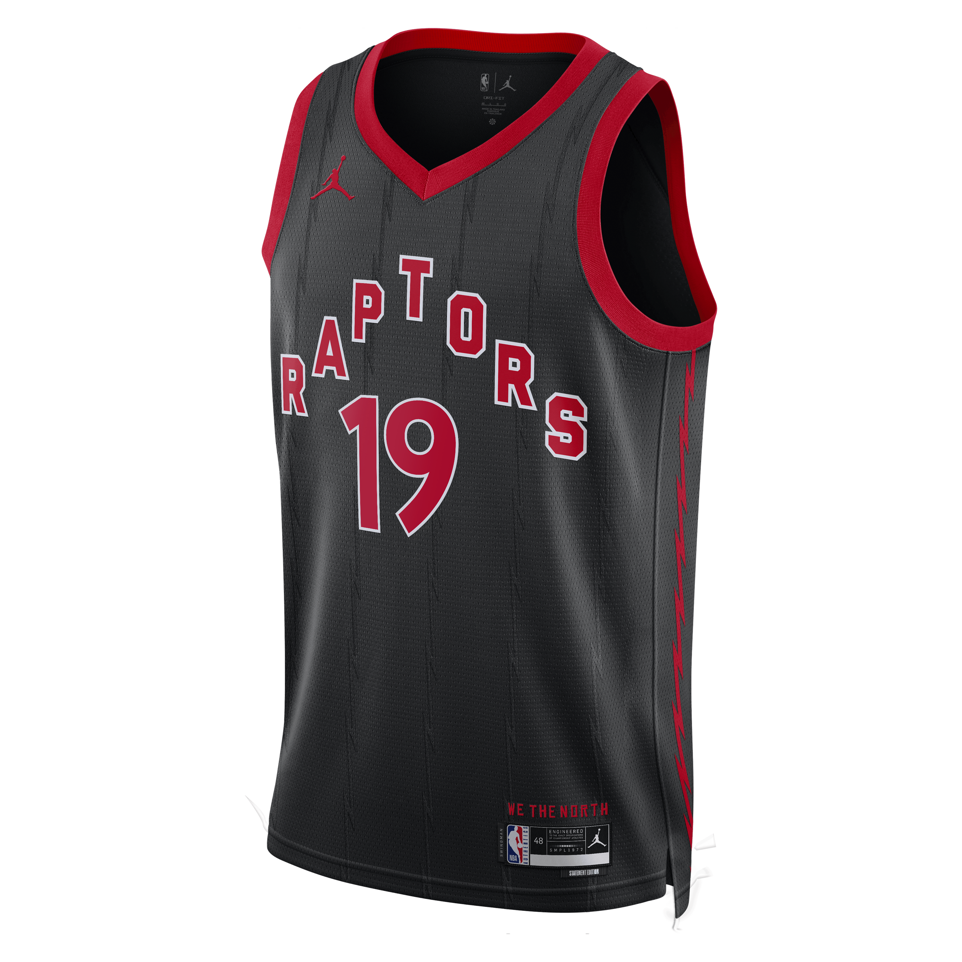 Jakob Poeltl Toronto Raptors Statement Edition Swingman Jersey - Black - Unisex