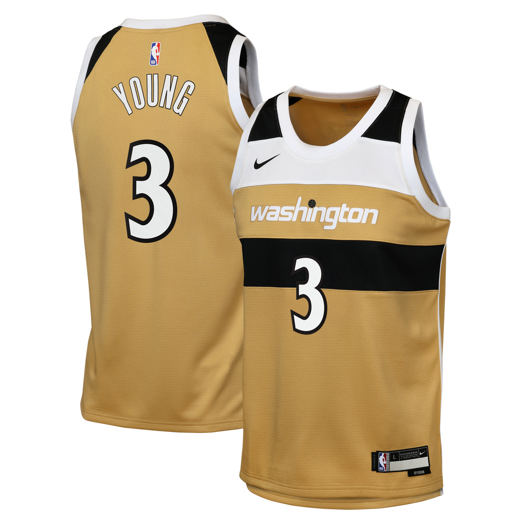 Trae Young Washington Wizards 2025/26 City Edition Swingman Jersey - Tan - Youth