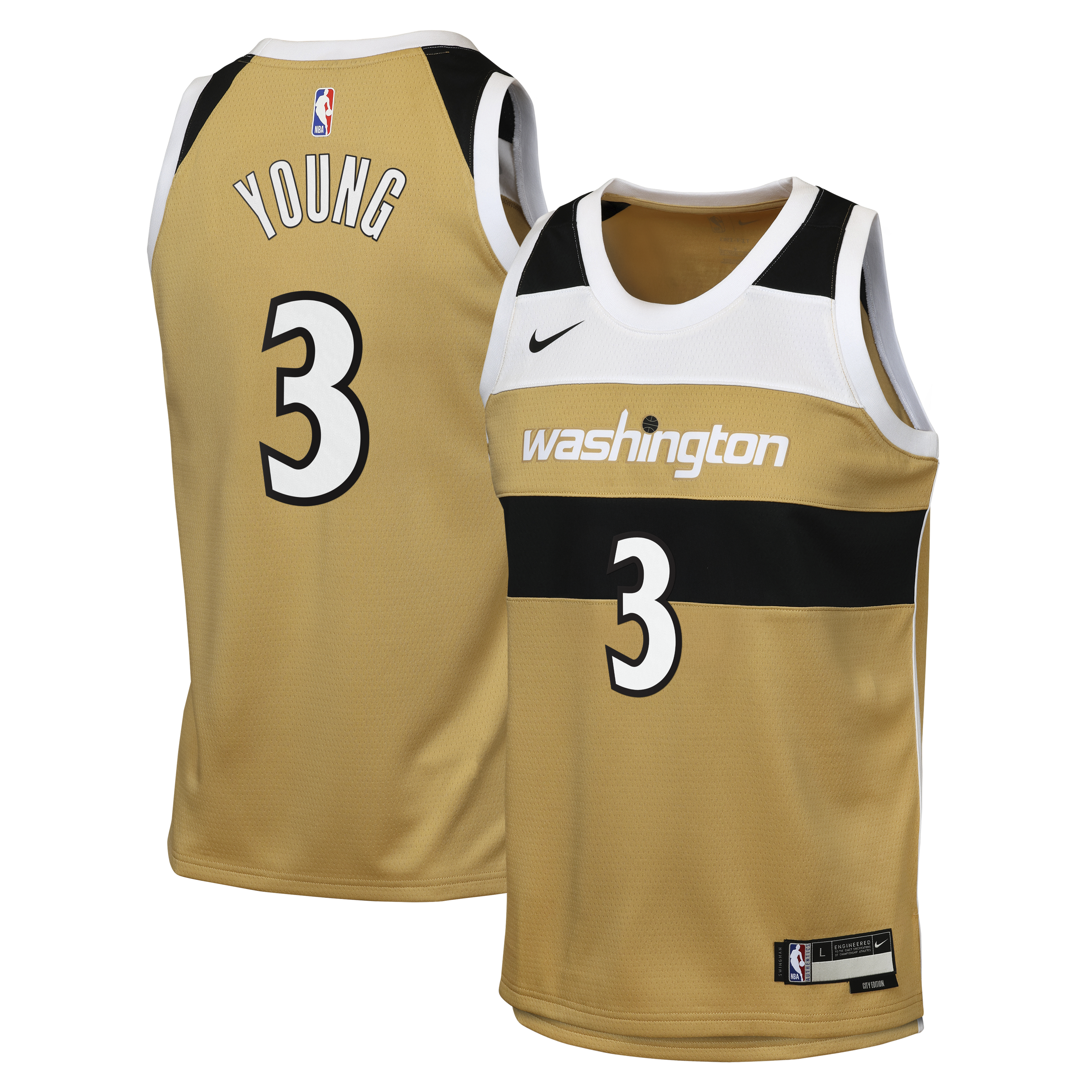 Trae Young Washington Wizards 2025/26 City Edition Swingman Jersey - Tan - Youth