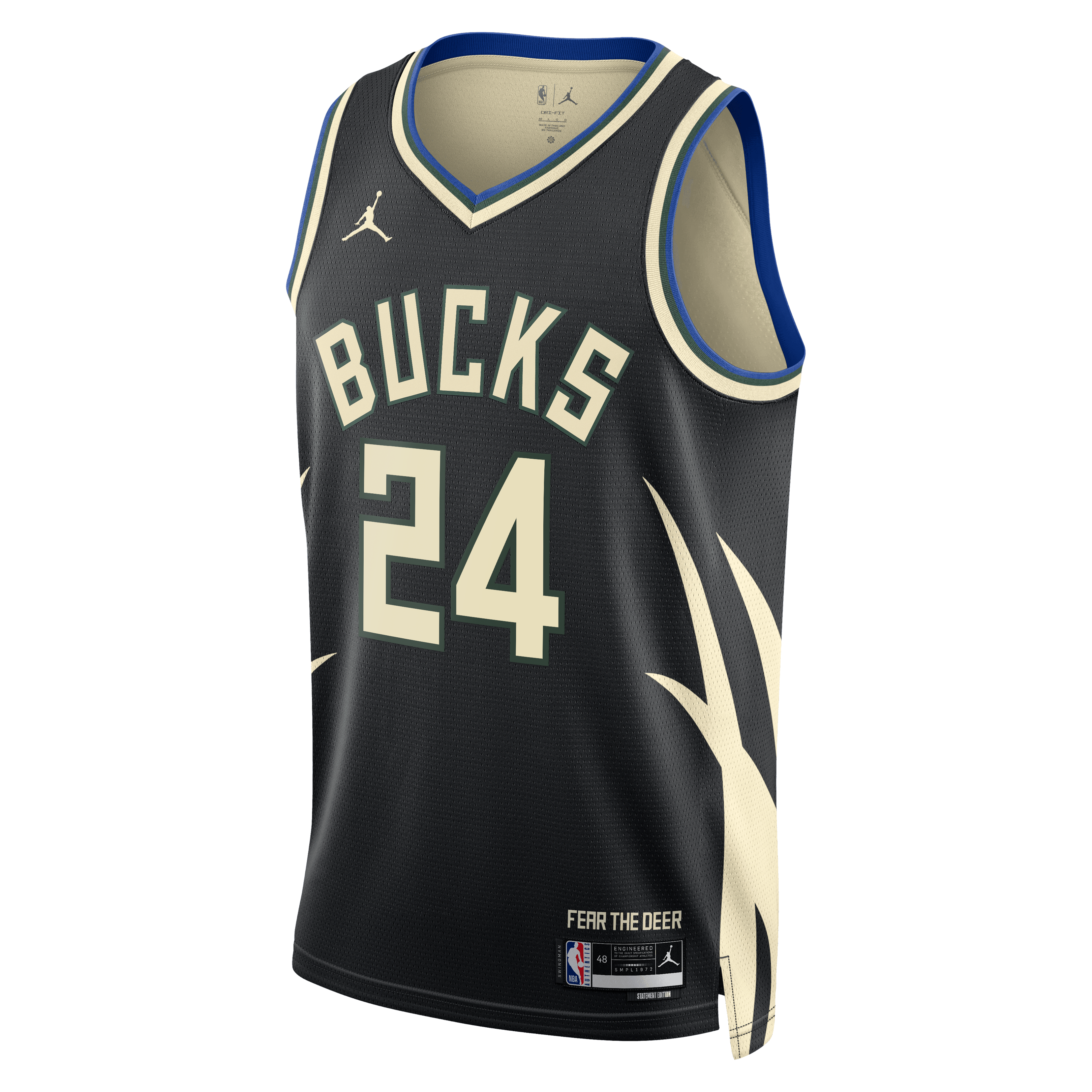 Jaime Jaquez Jr. Milwaukee Bucks Statement Edition Swingman Jersey - Hunter Green - Unisex