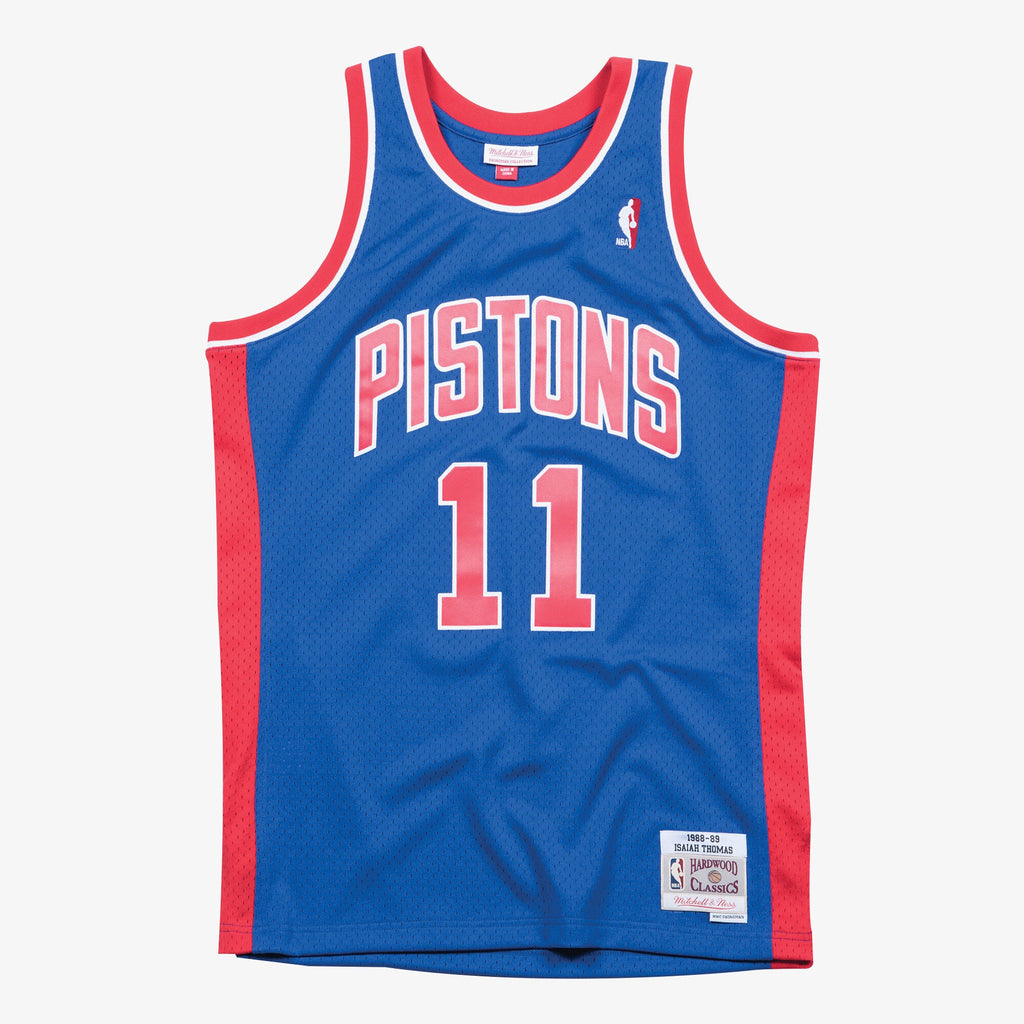 Isiah Thomas Detroit Pistons 1988-89 Swingman Road Jersey