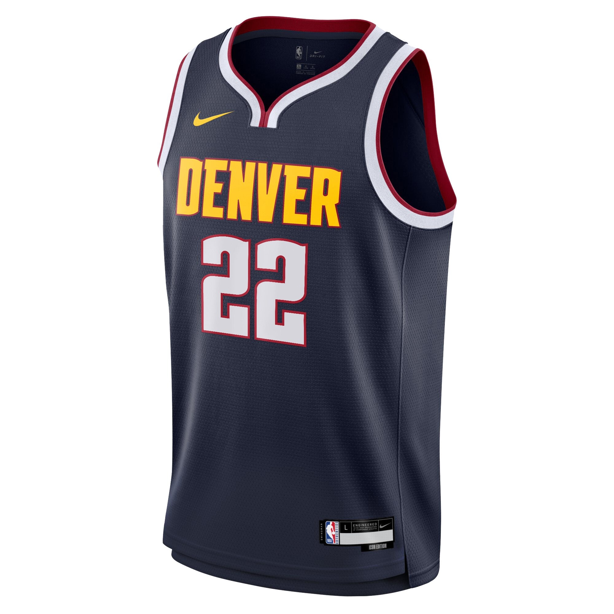 Zeke Nnaji Denver Nuggets Swingman Icon Jersey - Navy - Youth