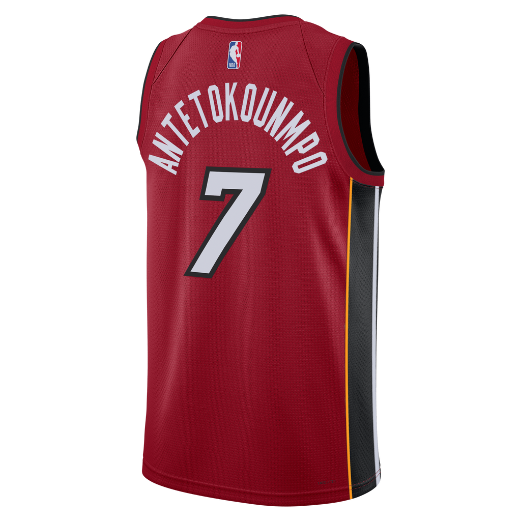Giannis Antetokounmpo Miami Heat Statement Edition Swingman Jersey - Red - Unisex