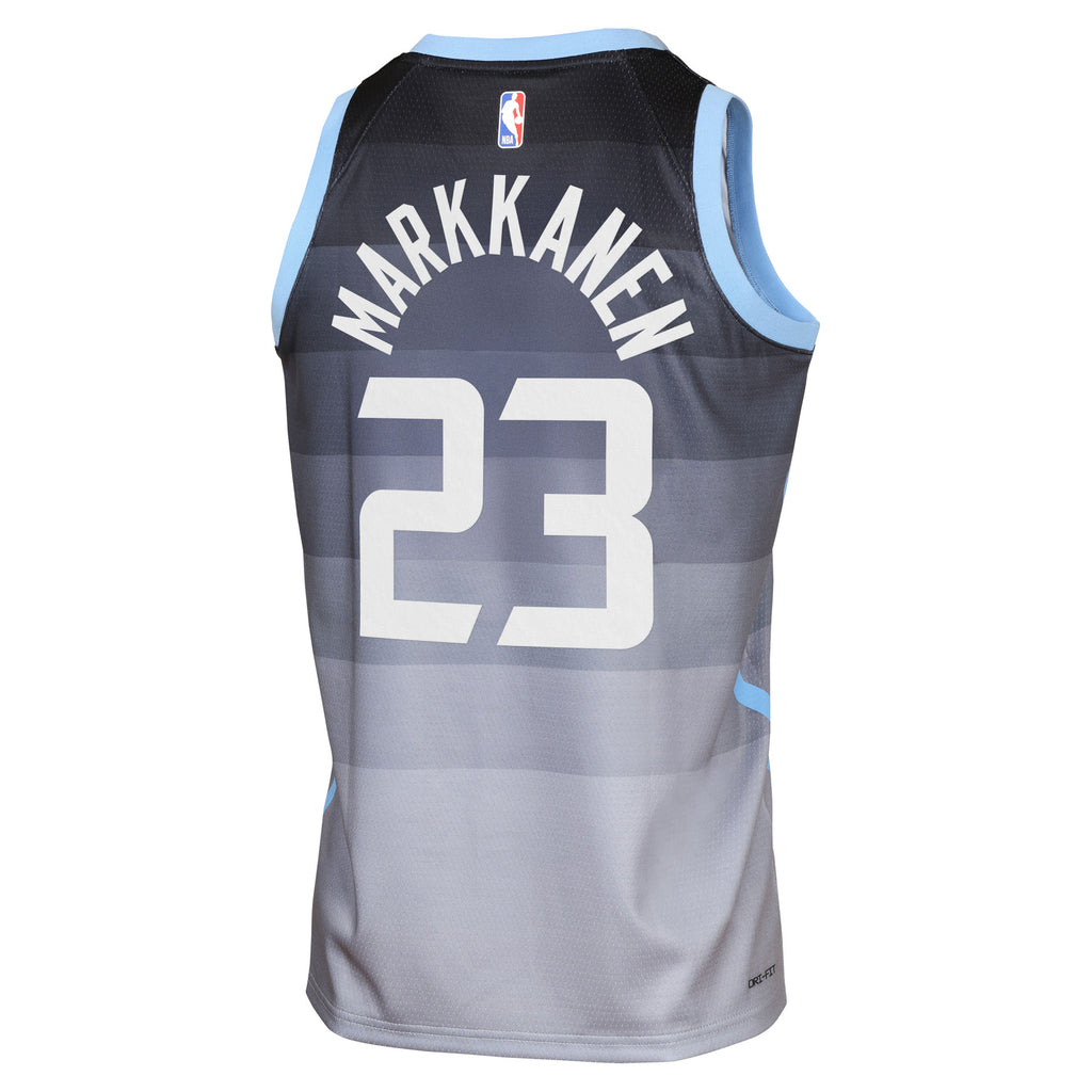 Lauri Markkanen Utah Jazz 2025/26 City Edition Swingman Jersey - Gray - Youth