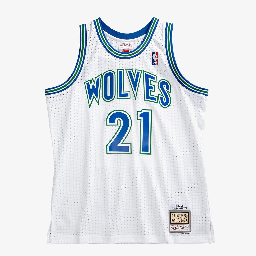 Kevin Garnett Minnesota Timberwolves 1995 Authentic Swingman Jersey - White