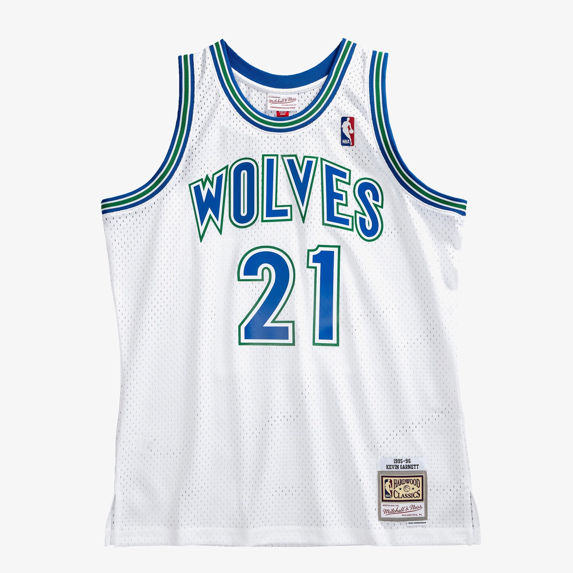 Kevin Garnett Minnesota Timberwolves 1995 Authentic Swingman Jersey - White
