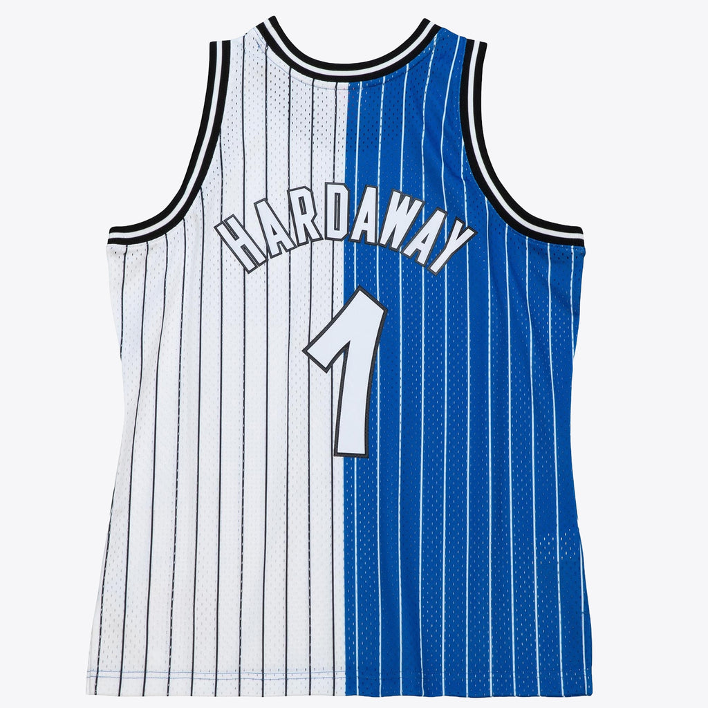 Anfernee Hardaway Orlando Magic 1994 Split Swingman Jersey - Blue/White