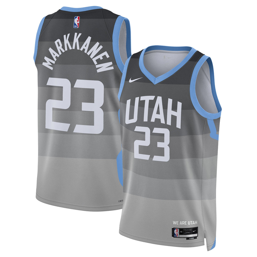 Lauri Markkanen Utah Jazz 2025/26 City Edition Swingman Jersey - Gray - Unisex