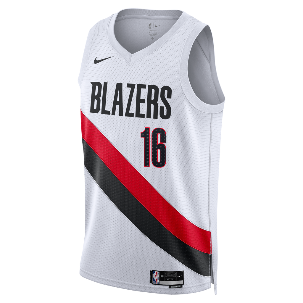 Yang Hansen Portland Trail Blazers Association Edition Replica Swingman Jersey - White - Unisex