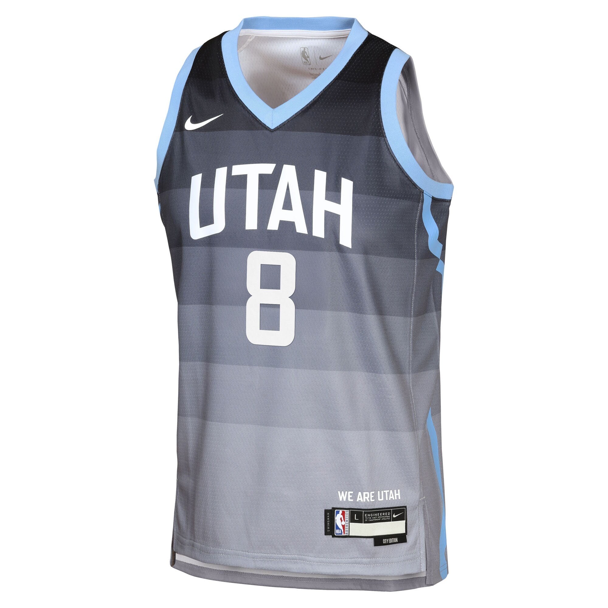 Isaiah Collier Utah Jazz 2025/26 City Edition Swingman Jersey - Gray - Youth