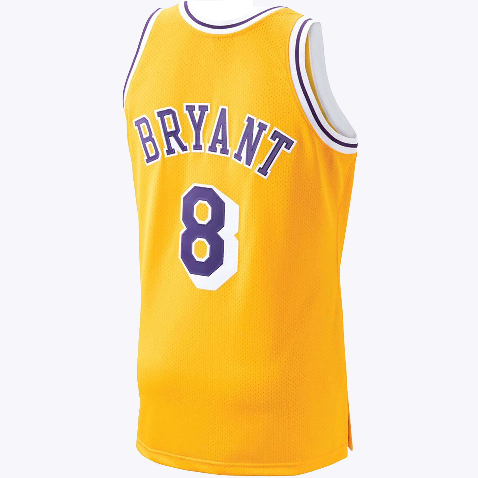 Kobe Bryant Los Angeles Lakers 1996-97 Hardwood Classics Authentic Jersey - Gold - Mens