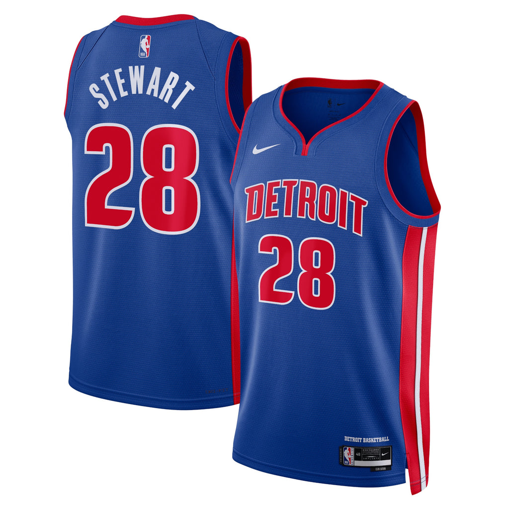 Isaiah Stewart Detroit Pistons Icon Edition Swingman Jersey - Blue - Unisex