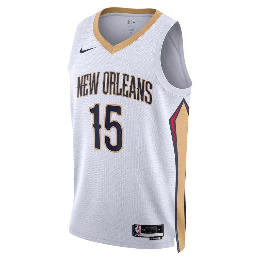 Jose Alvarado New Orleans Pelicans Association Edition Swingman Jersey - White - Unisex
