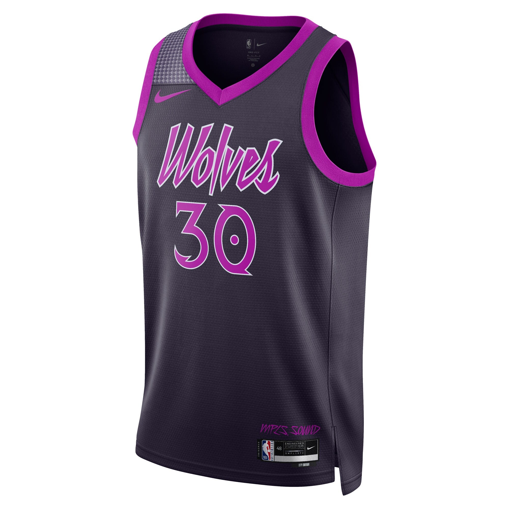 Julius Randle Minnesota Timberwolves 2025/26 City Edition Swingman Jersey - Black - Unisex