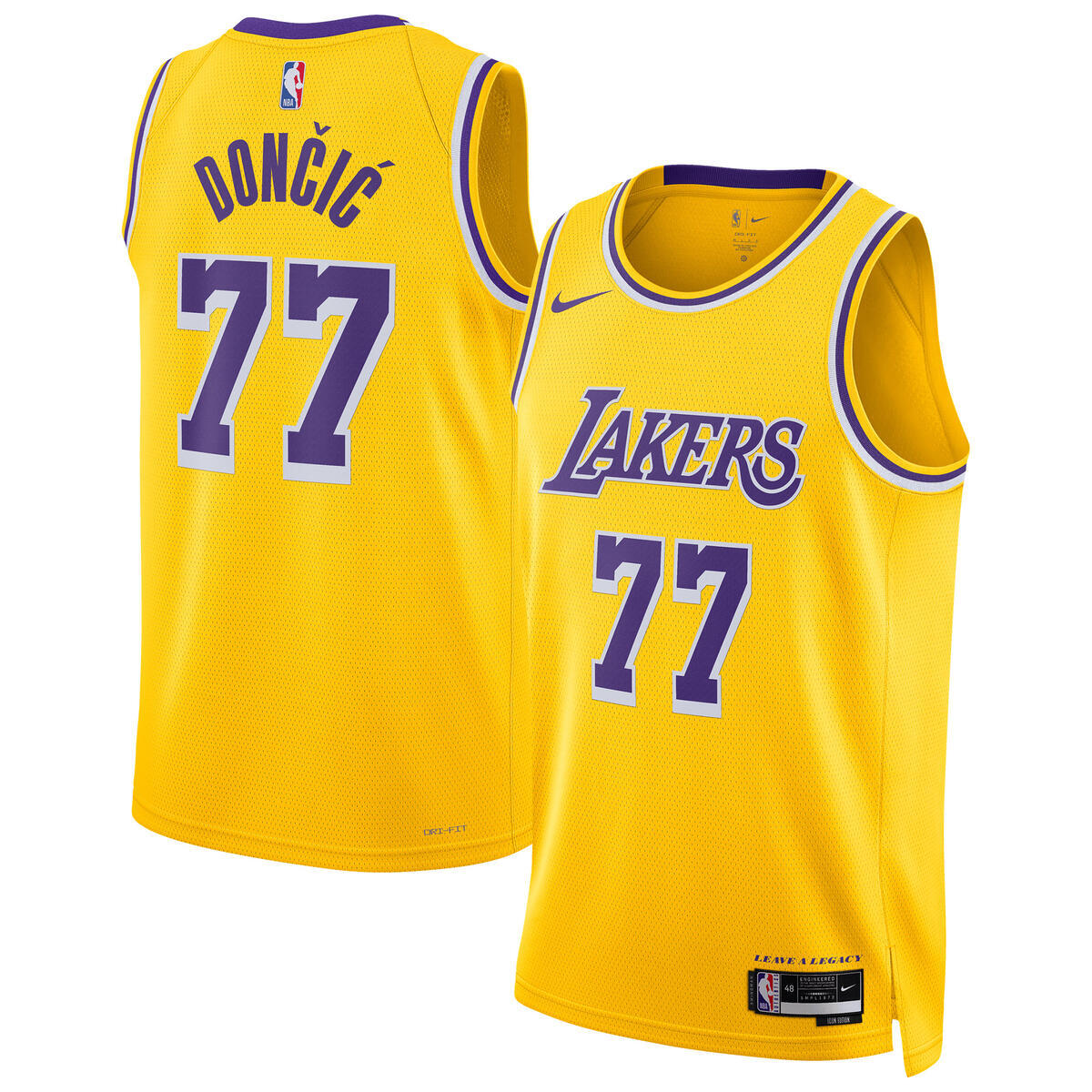 Luka Dončić Los Angeles Lakers Swingman Icon Jersey - Unisex