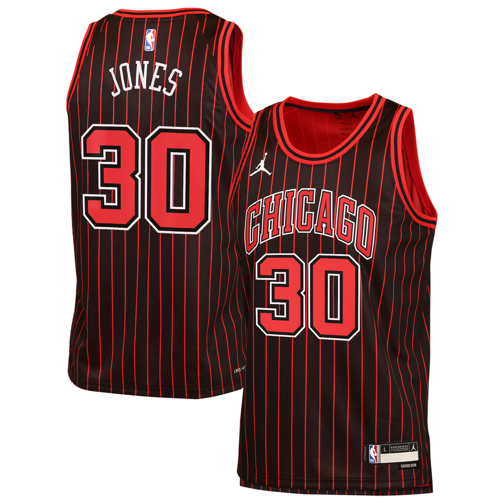 Tre Jones Chicago Bulls Statement Edition Jersey - Black - Youth