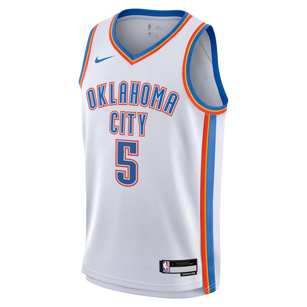 Luguentz Dort Oklahoma City Thunder Association Edition Swingman Jersey - White - Youth