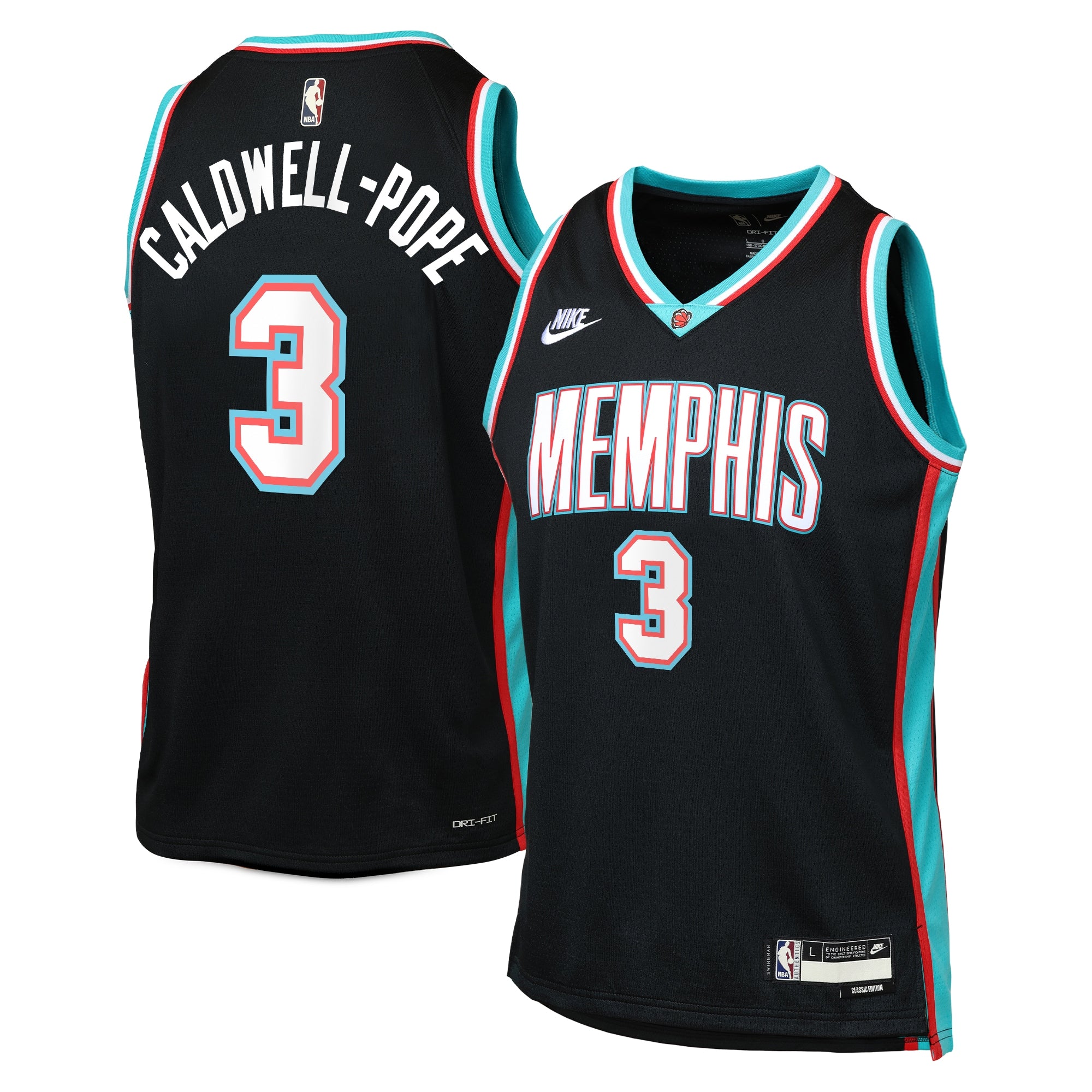 Kentavious Caldwell-Pope Memphis Grizzlies Classic Edition Jersey - Black - Youth