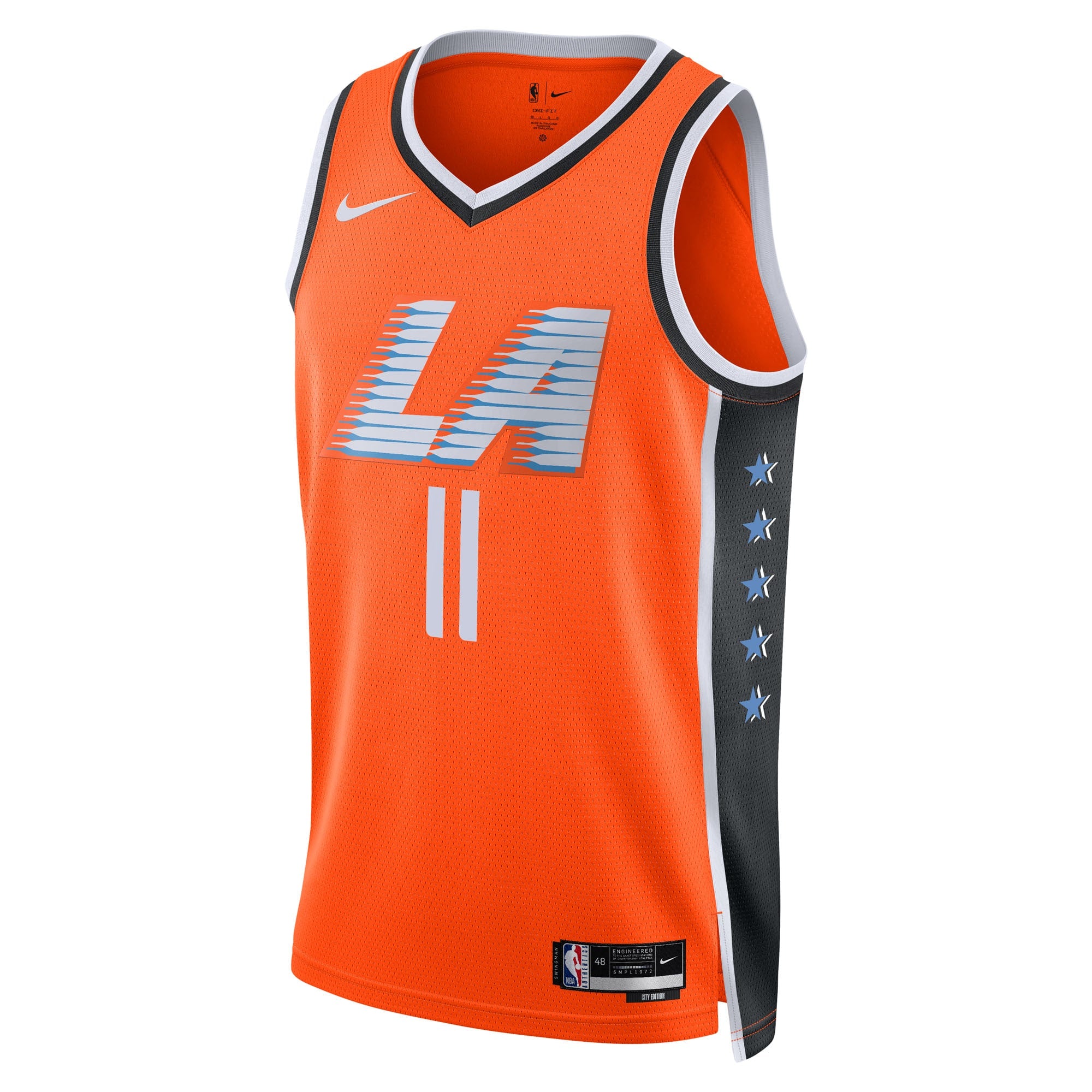 Brook Lopez Los Angeles Clippers 2025/26 City Edition Swingman Jersey - Orange - Unisex