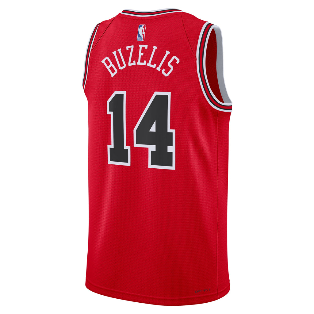 Matas Buzelis Chicago Bulls Swingman Icon Jersey - Red - Unisex