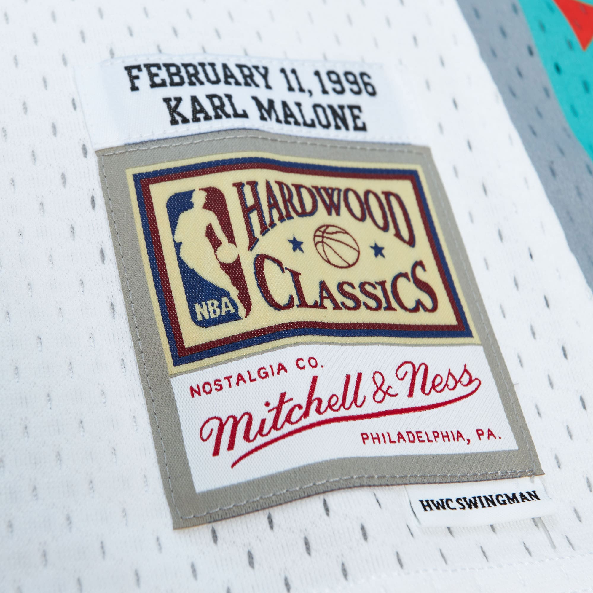 Karl Malone Utah Jazz 1996 All-Star Authentic Swingman Jersey - White