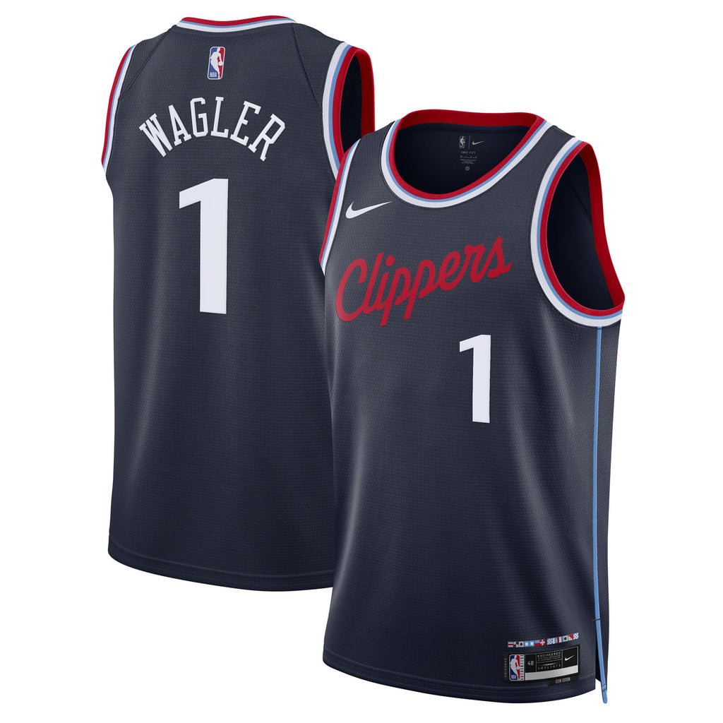 Keaton Wagler Los Angeles Clippers Replica Swingman Icon Jersey - Navy - Unisex