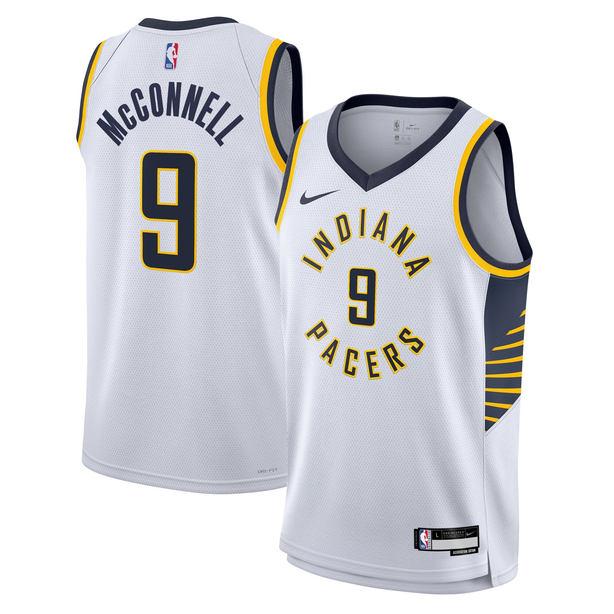 T.J. McConnell Indiana Pacers Association Edition Swingman Jersey - White - Youth