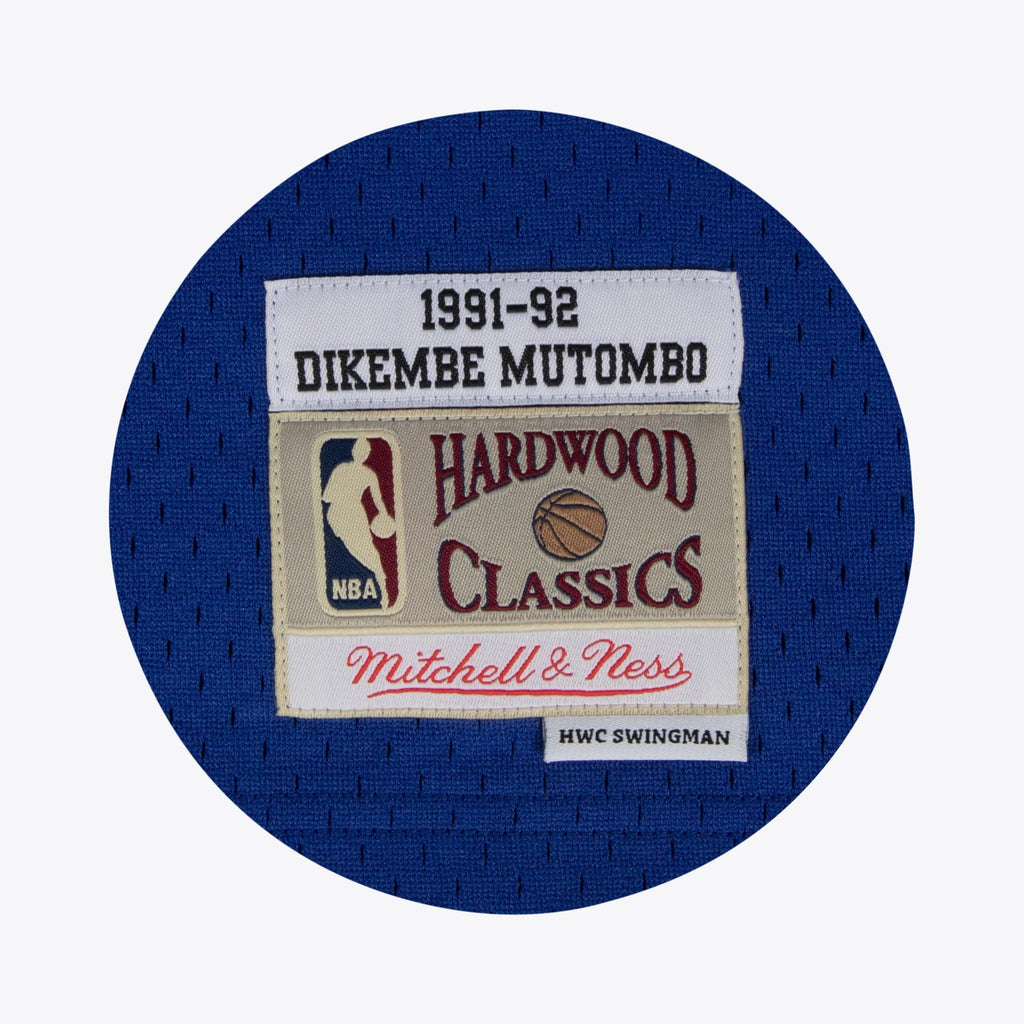 Dikembe Mutombo Denver Nuggets 1991 Hardwood Classics Swingman Home Jersey - White - Mens