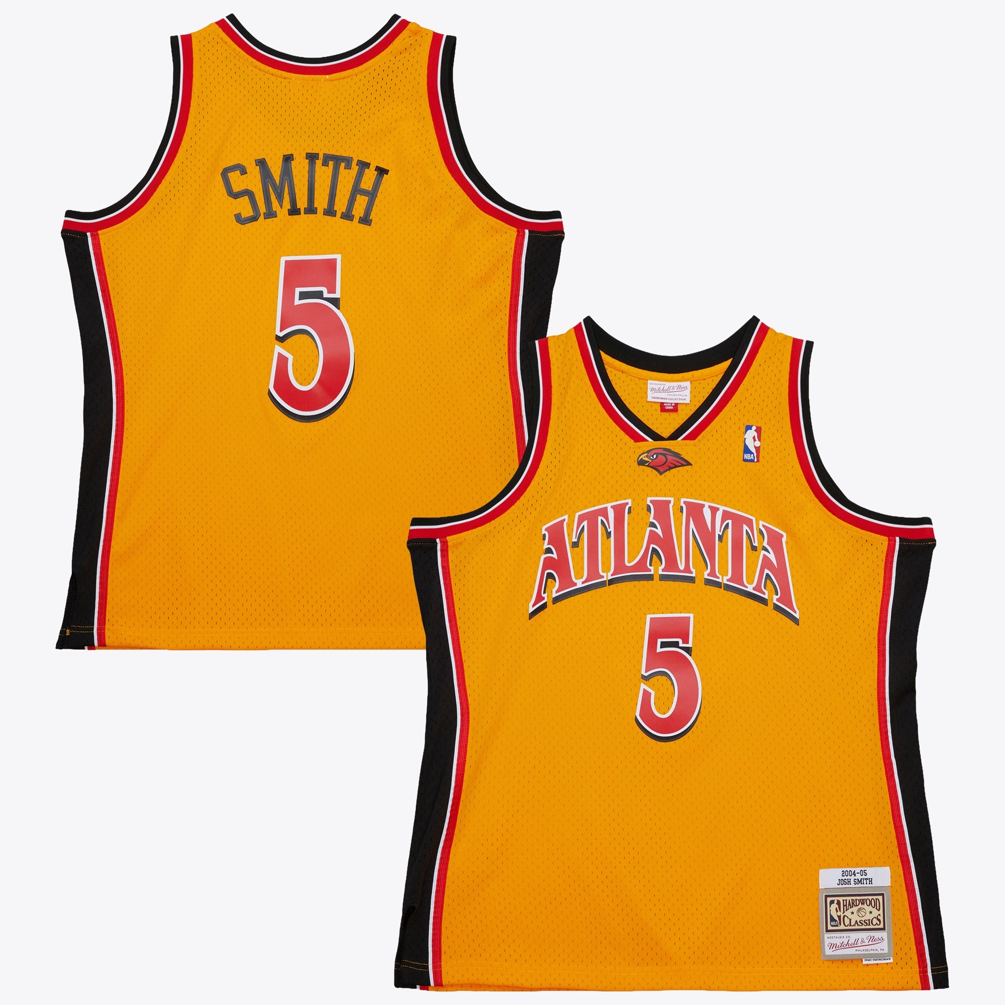 Josh Smith Atlanta Hawks 2004 Authentic Alternate Jersey - Yellow