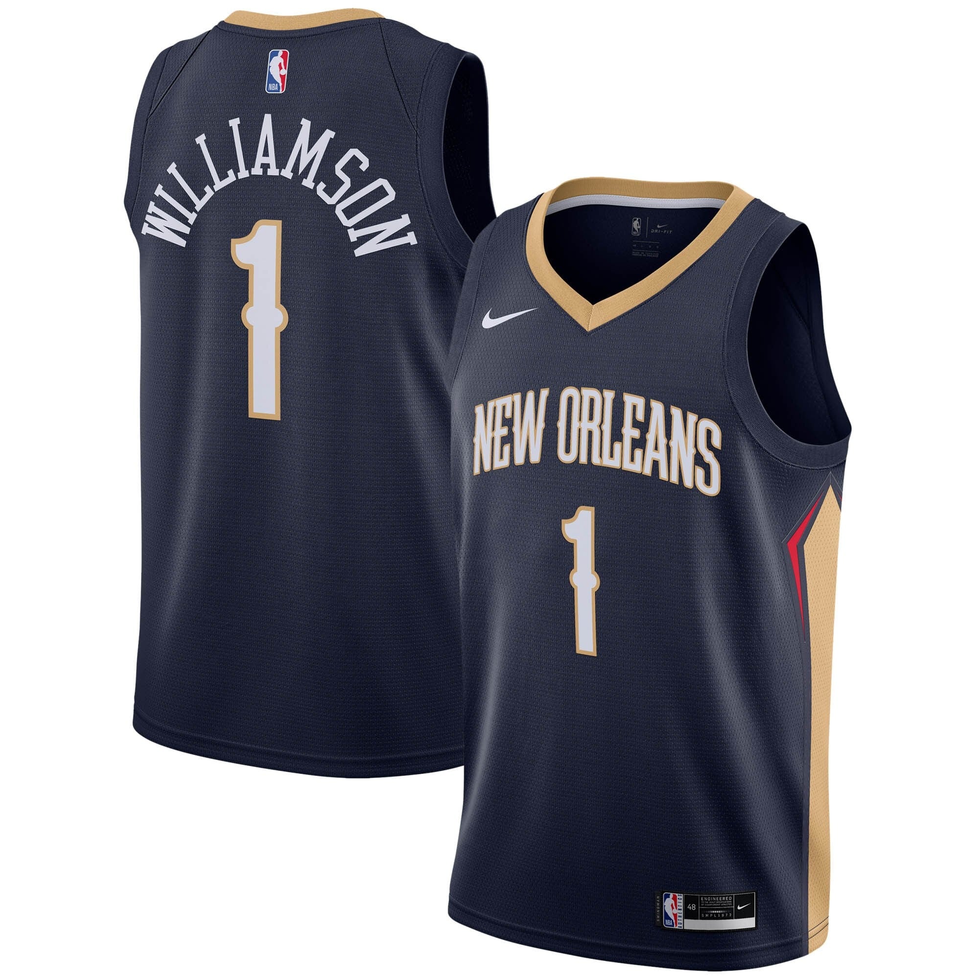 Zion Williamson New Orleans Pelicans Swingman Icon Jersey - Mens