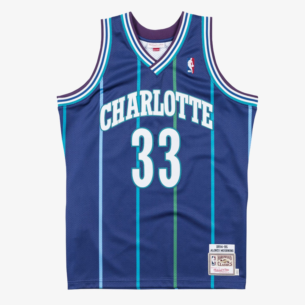 Alonzo Mourning Charlotte Hornets 1994-95 Authentic Alternate Jersey