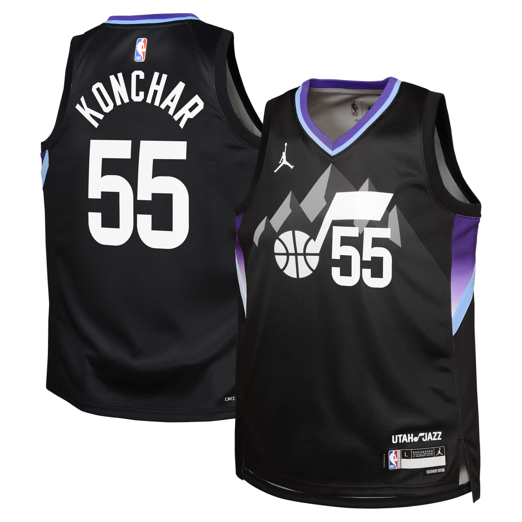 John Konchar Utah Jazz Statement Edition Swingman Jersey - Black - Youth