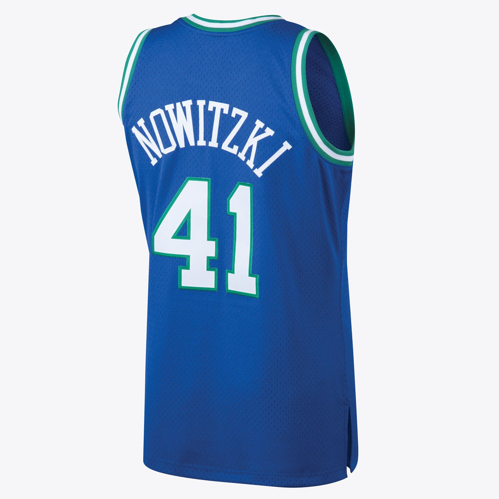 Dirk Nowitzki Dallas Mavericks 1998 Hardwood Classics Swingman Road Jersey - Royal - Mens