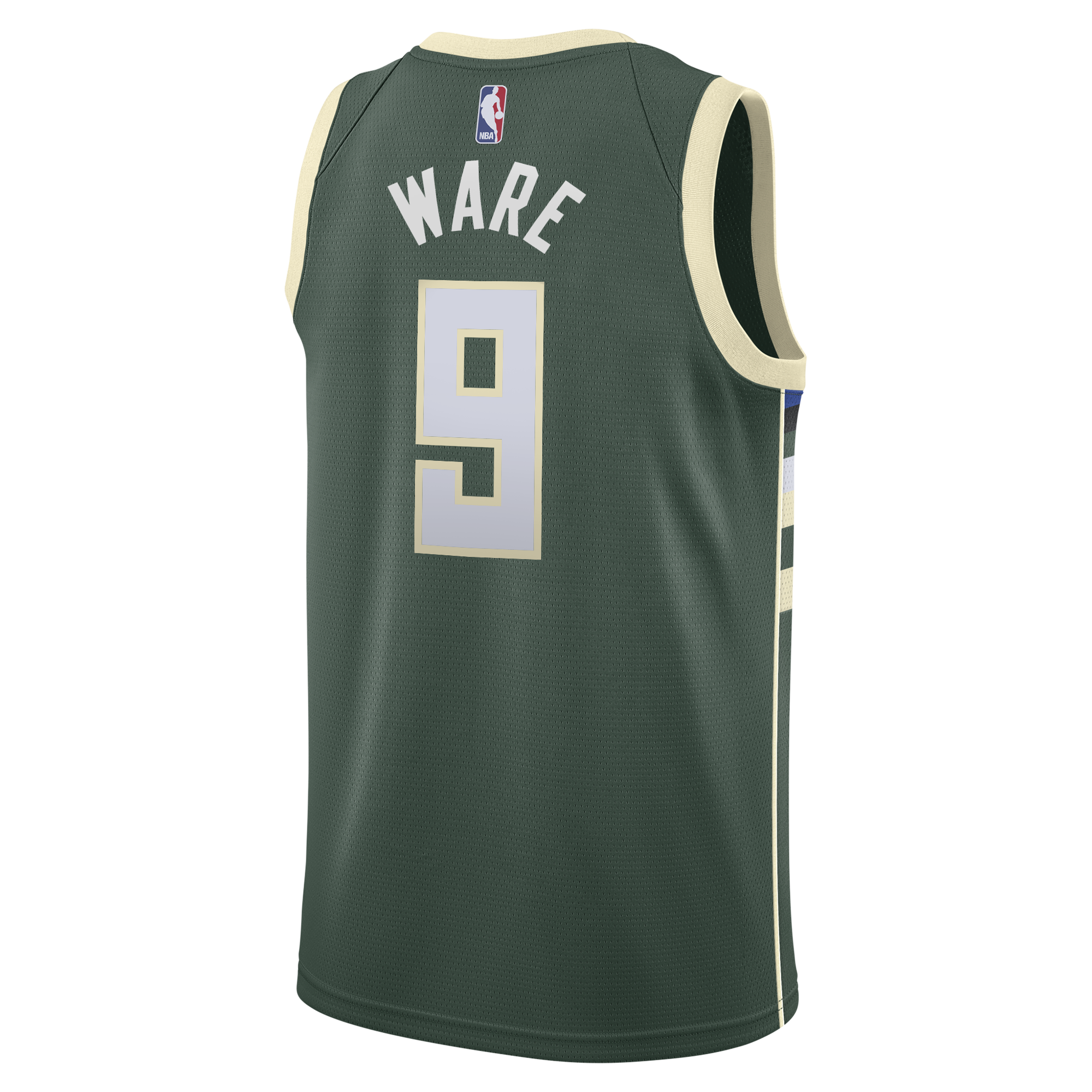 Kel'el Ware Milwaukee Bucks Icon Edition Swingman Jersey - White - Youth