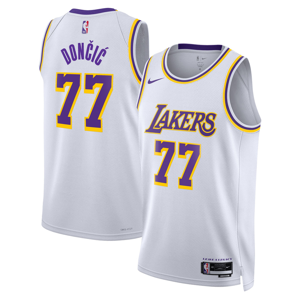 Luka Dončić Los Angeles Lakers Association Edition Swingman Jersey - White - Unisex