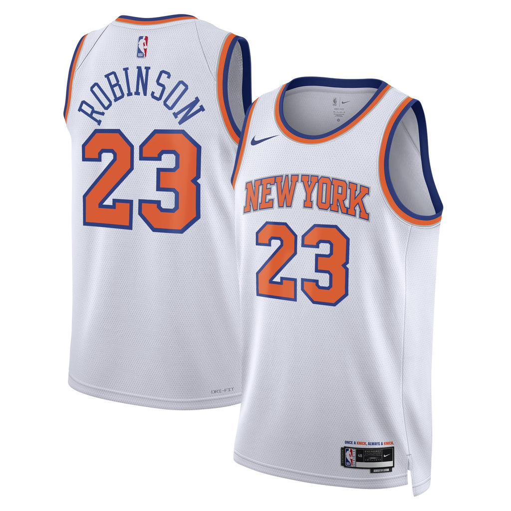 Mitchell Robinson New York Knicks Association Edition Swingman Jersey - White - Unisex