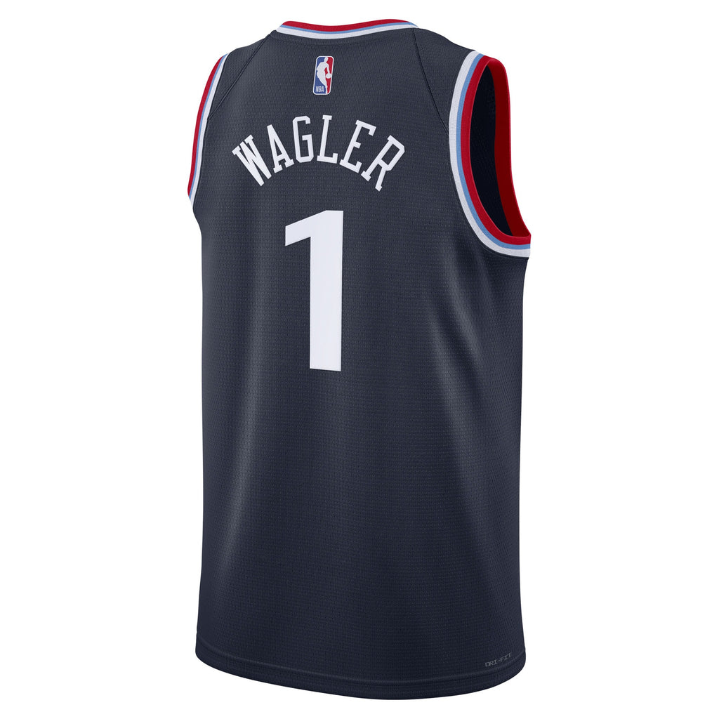 Keaton Wagler Los Angeles Clippers Replica Swingman Icon Jersey - Navy - Unisex