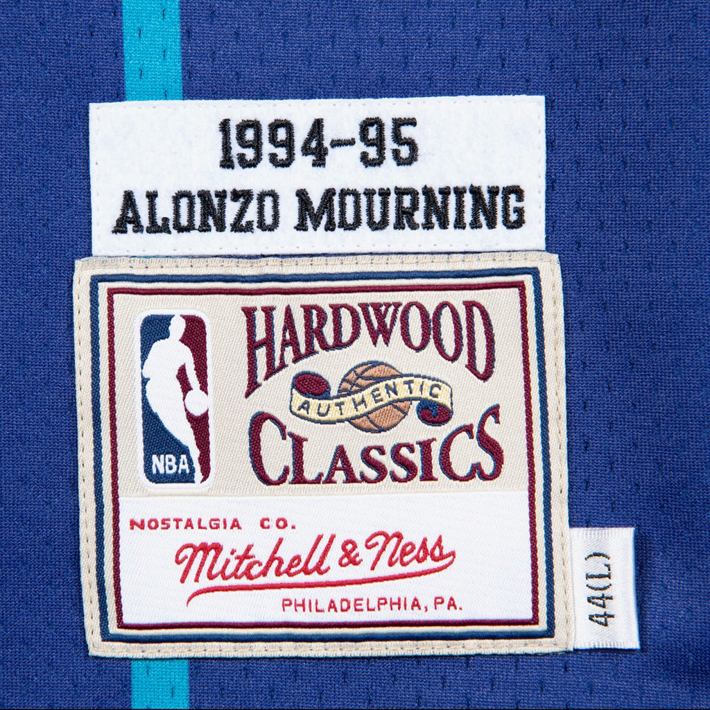 Alonzo Mourning Charlotte Hornets 1994-95 Authentic Alternate Jersey