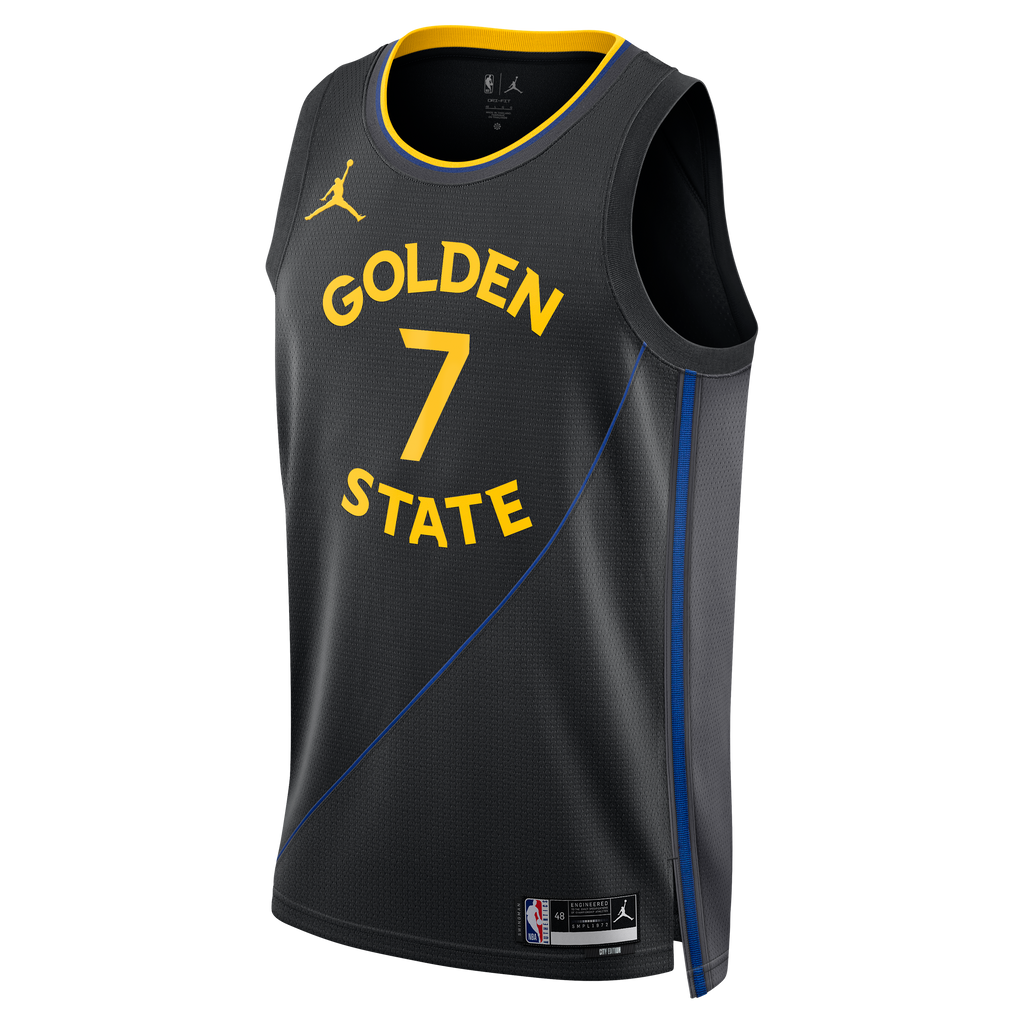 Kristaps Porziņģis Golden State Warriors 2024/25 Statement Edition Swingman Jersey - Black - Unisex