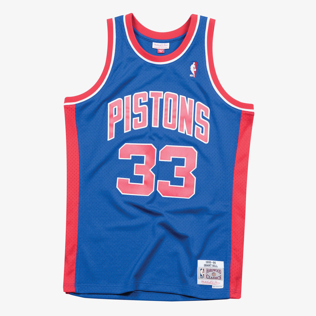 Grant Hill Detroit Pistons 1995-96 Swingman Road Jersey
