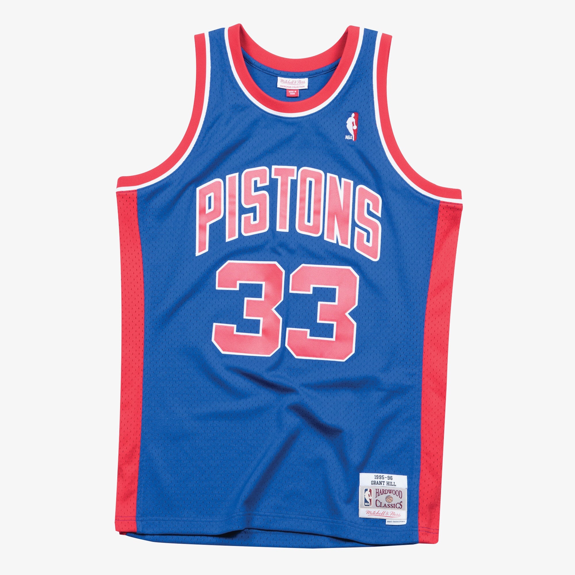 Grant Hill Detroit Pistons 1995-96 Swingman Road Jersey