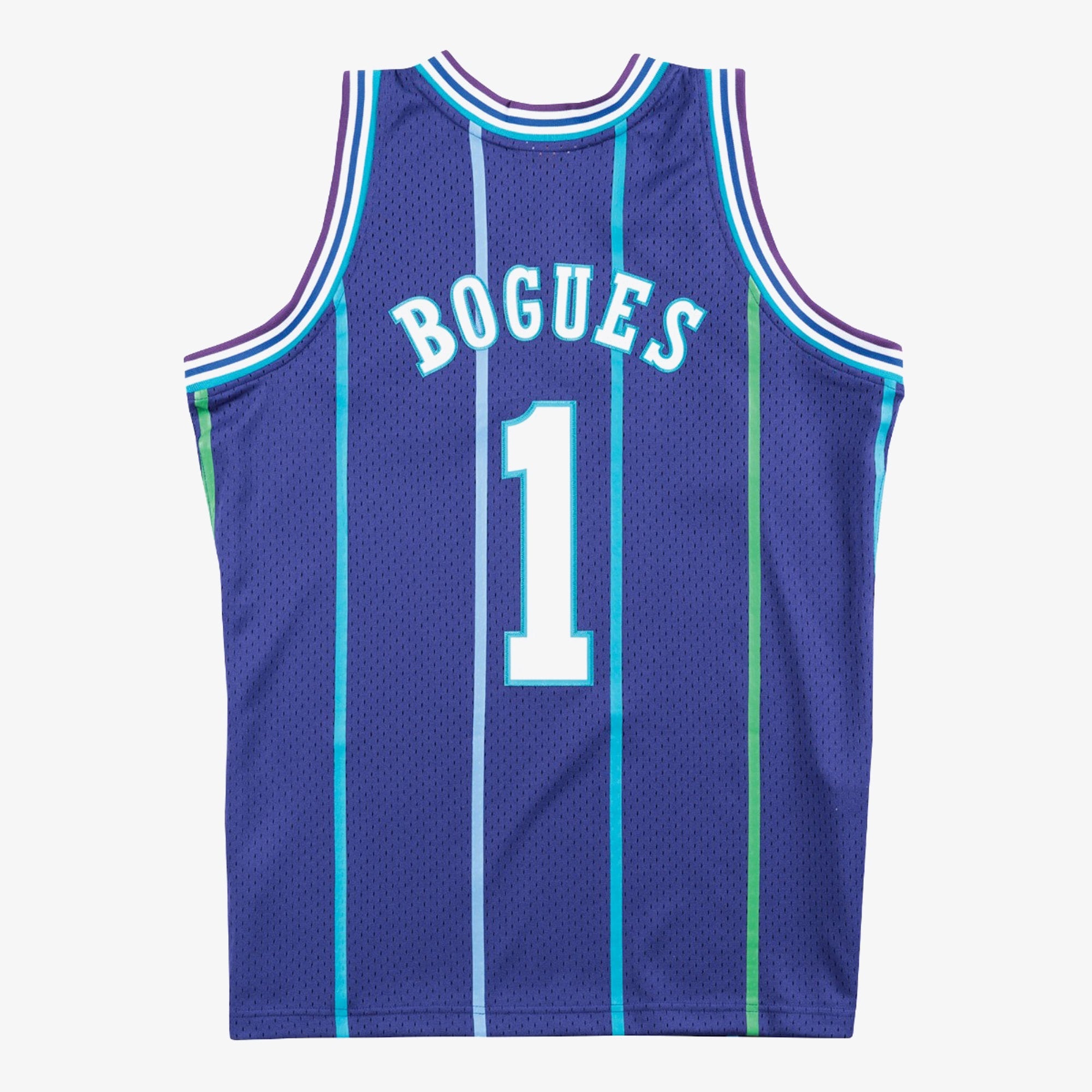 Muggsy Bogues Charlotte Hornets 1994 Authentic Swingman Alternate Jersey - Purple