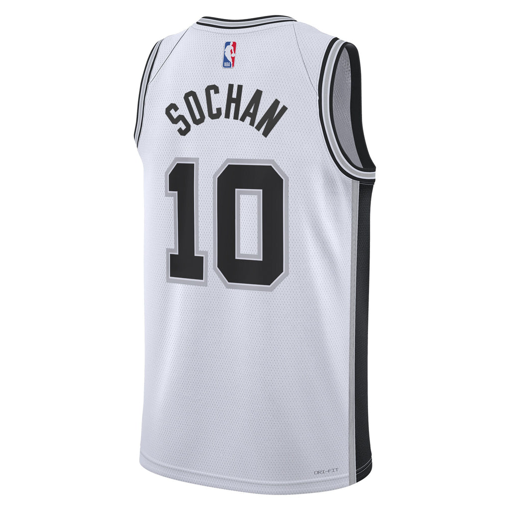 Jeremy Sochan San Antonio Spurs Association Edition Swingman Jersey - White - Unisex