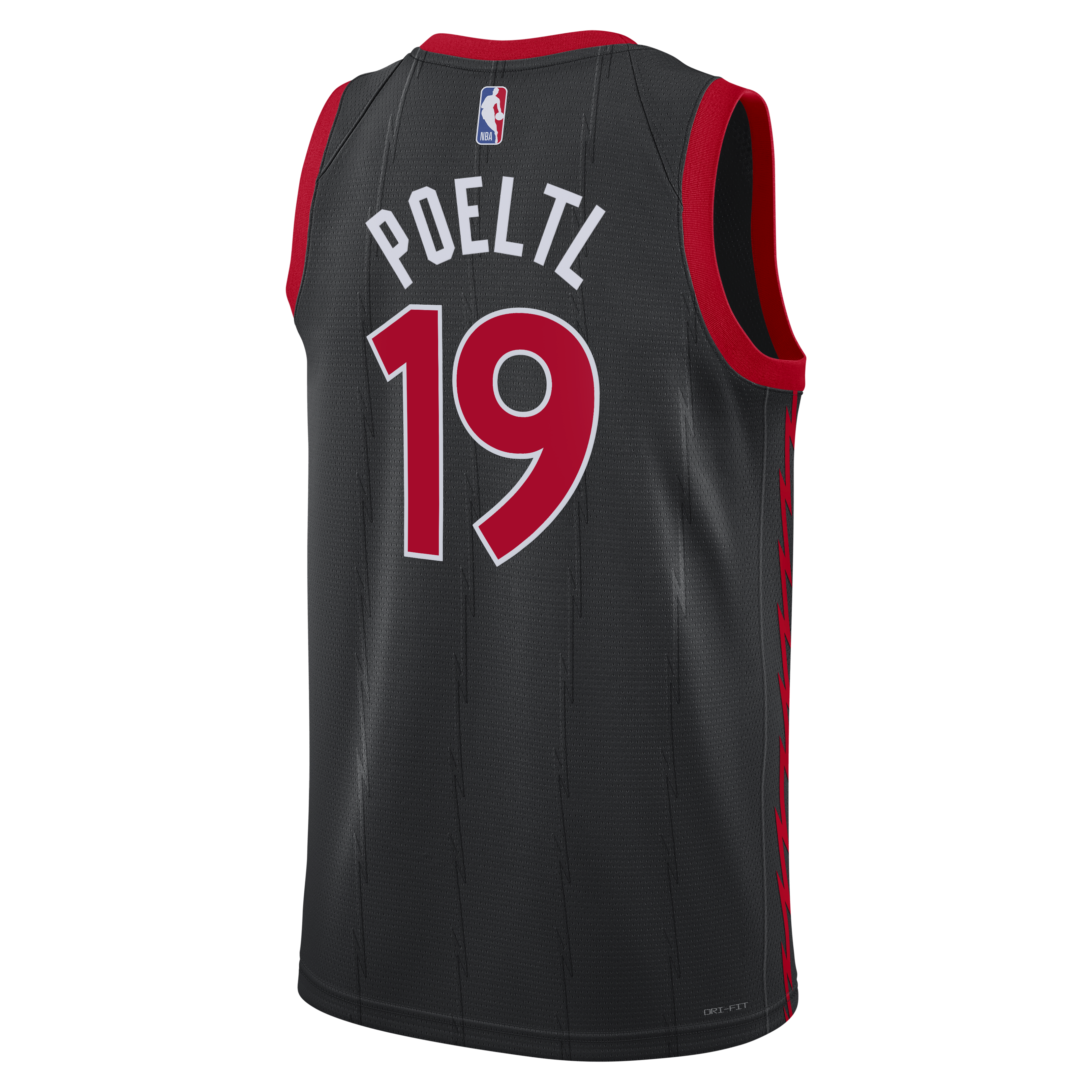Jakob Poeltl Toronto Raptors Statement Edition Swingman Jersey - Black - Unisex
