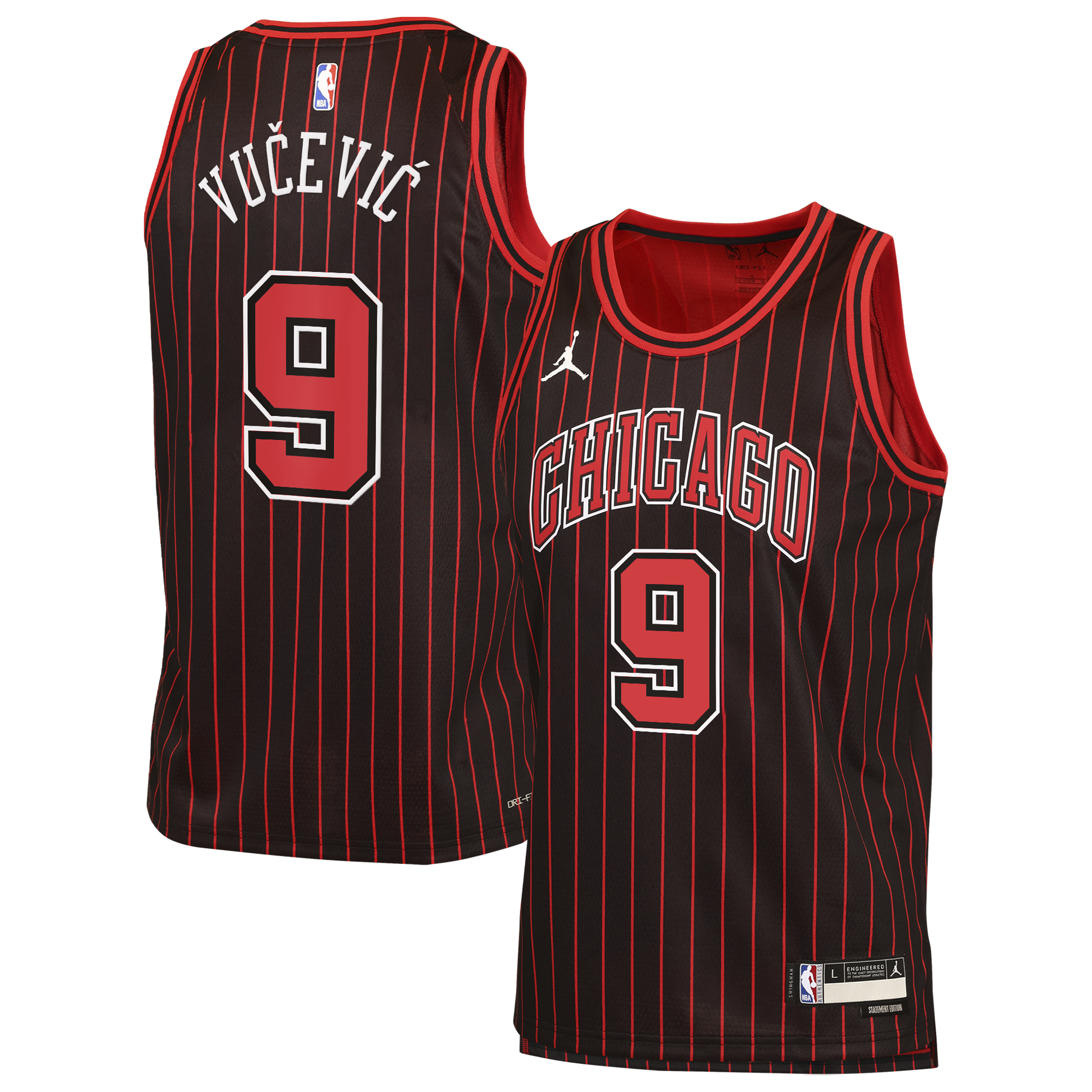 Nikola Vučević Chicago Bulls Statement Edition Jersey - Black - Youth