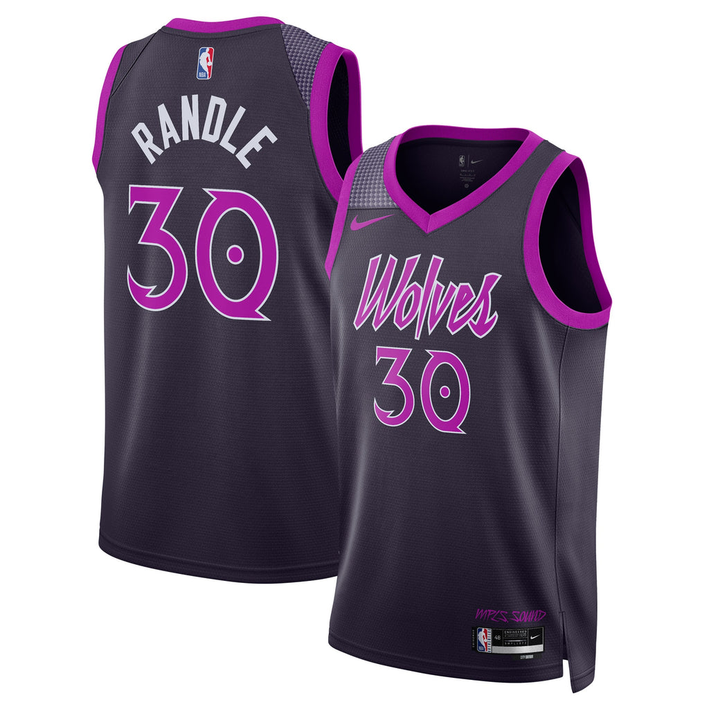 Julius Randle Minnesota Timberwolves 2025/26 City Edition Swingman Jersey - Black - Unisex
