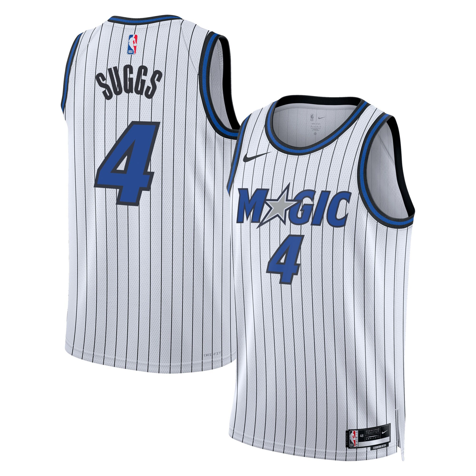 Jalen Suggs Orlando Magic Association Edition Replica Swingman Jersey - White - Unisex
