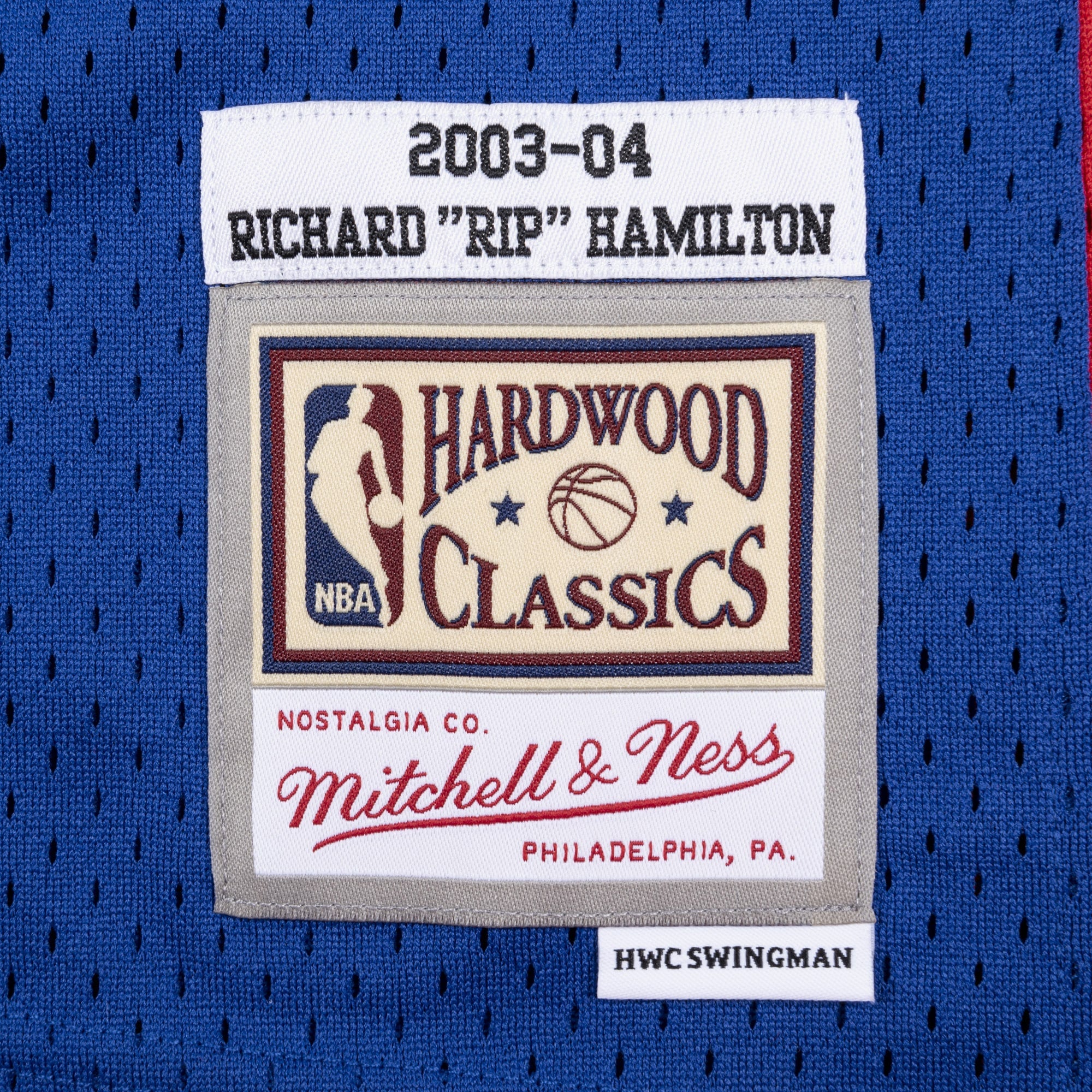 Richard Hamilton Detroit Pistons 2003 Authentic Swingman Jersey - Royal Blue