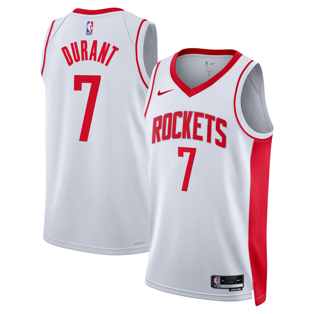 Kevin Durant Houston Rockets Association Edition Swingman Jersey - White - Unisex