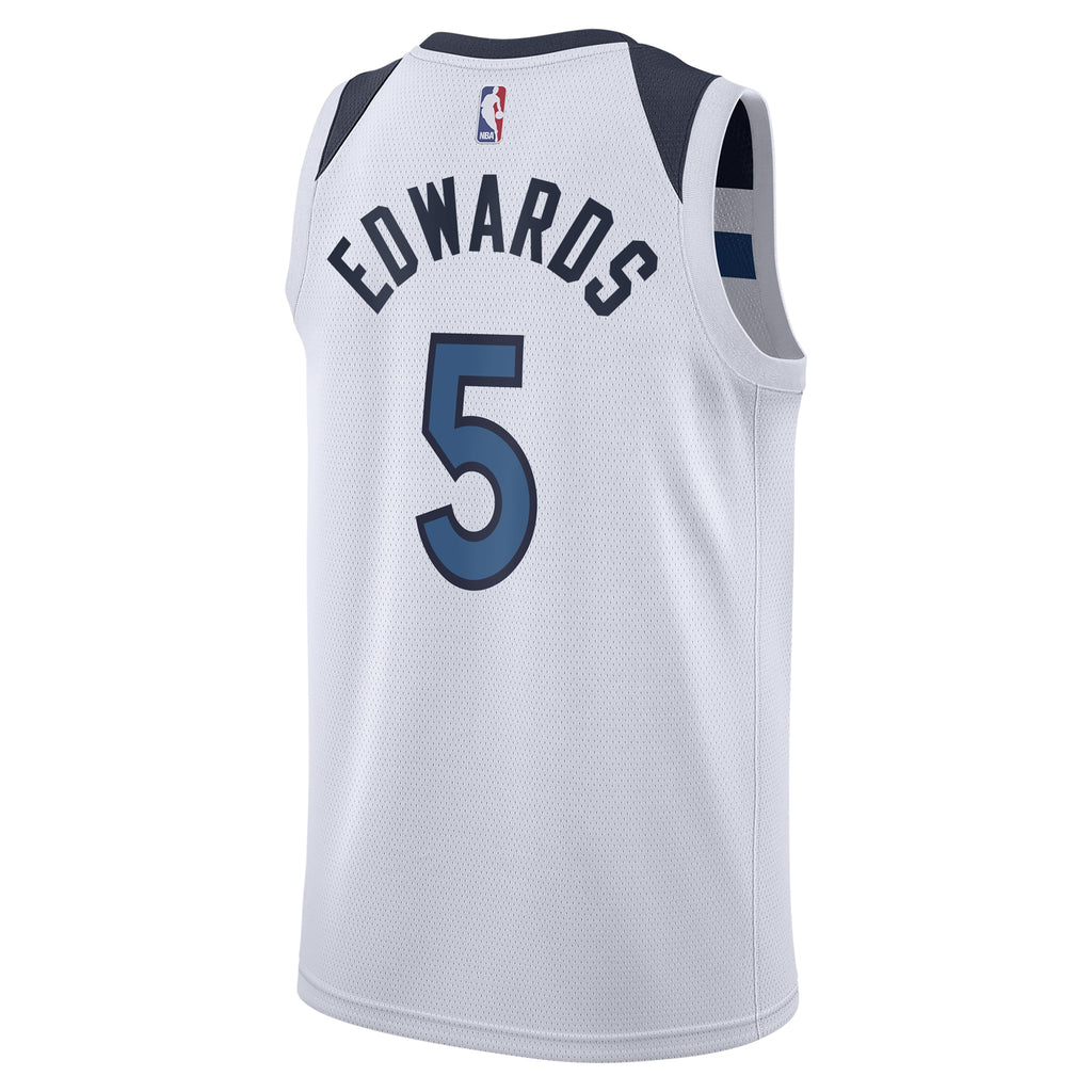 Anthony Edwards Minnesota Timberwolves Association Edition Swingman Jersey - White - Unisex